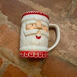 Hallmark Large Woodland Santa Head Mug 24 oz Hallmark Gold Crown Woodland Santa